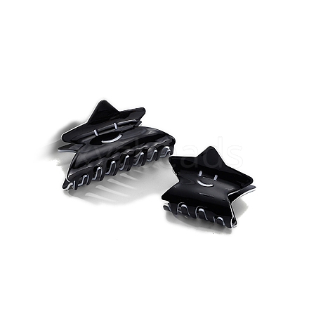 2Pcs Cellulose Acetate Claw Hair Clips PW-WG442D8-04-1