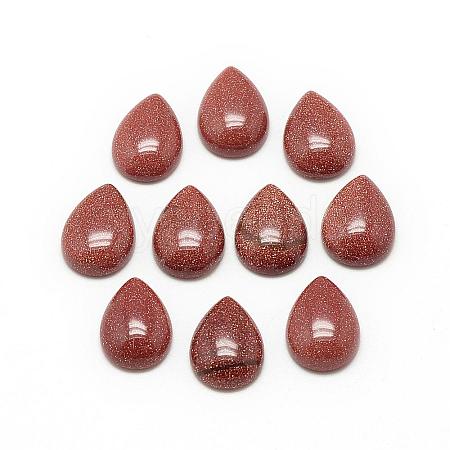 Synthetic Goldstone Cabochons G-R417-10x14-47-1