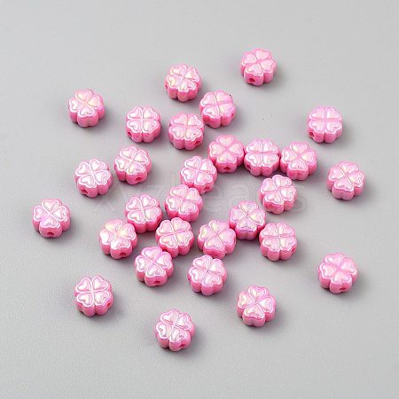 UV Plating Opaque Acrylic Beads SACR-CJC0003-02A-1