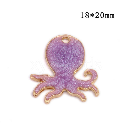 Alloy Enamel Pendants ENAM-TAC0001-37LG-03-1