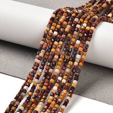 Natural Mookaite Beads Strands G-B107-C03-01-1