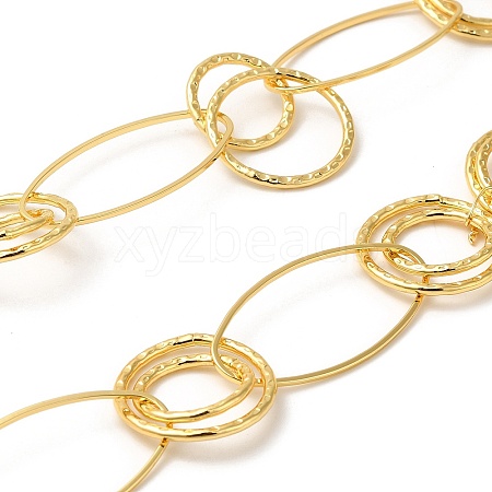 Rack Platin Brass Ring & Oval Link Chain CHC-H105-01G-1