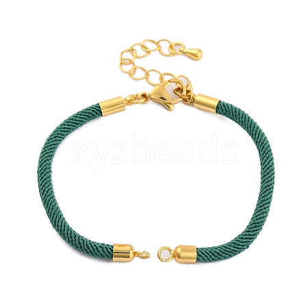 Nylon Cords Bracelet Makings Fit for Connector Charms AJEW-P116-02G-29-1