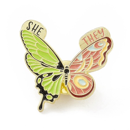 Butterfly Enamel Pin JEWB-E016-02G-03-1