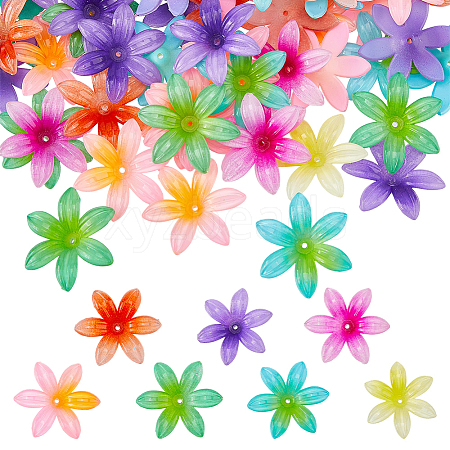 100Pcs Opaque Acrylic Beads OACR-DC0001-53-1
