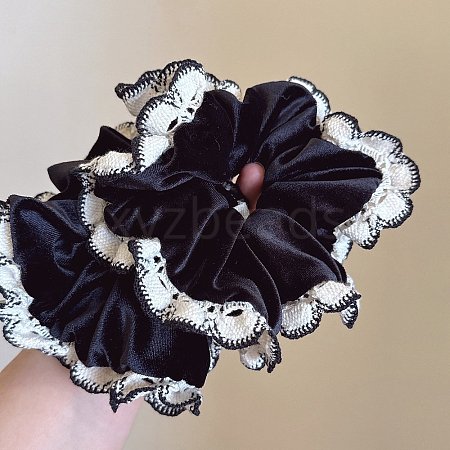 Velvet Cloth Lace Hair Ties PW-WGCADBF-01-1