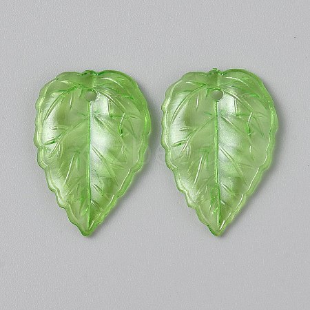 Transparent Acrylic Pendants OACR-CJC0006-25A-1