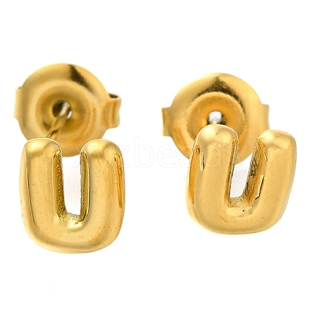 304 Stainless Steel Stud Earrings EJEW-I316-01G-U-1