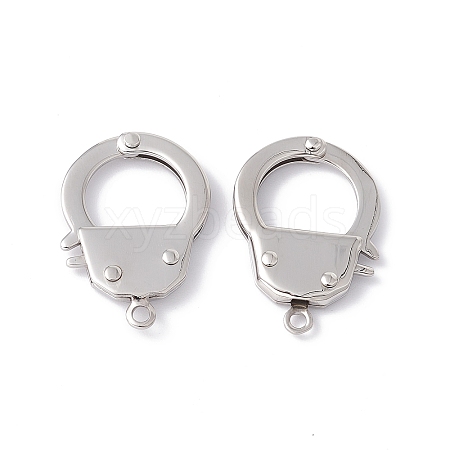 Tarnish Resistant 304 Stainless Steel Handcuff Clasps LS-STAS-D009-02-1