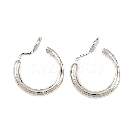 Brass Clip-on Earring Findings KK-F921-08B-P-1