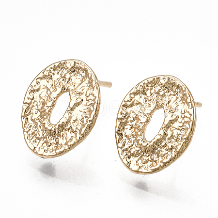 Brass Stud Earring Findings X-KK-S348-357-1