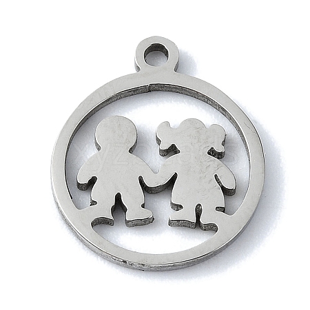 304 Stainless Steel Charms STAS-C097-37P-1