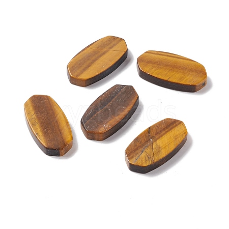 Natural Tiger Eye Cabochons G-B030-30-1