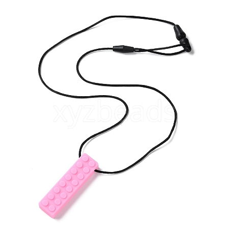 Building Blocks Food Grade Silicone Pendant Molar Stick Nursing Necklaces SIL-Z004-01A-1