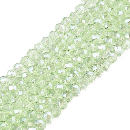 Electroplate Glass Beads Strands EGLA-A044-T1mm-A09-1