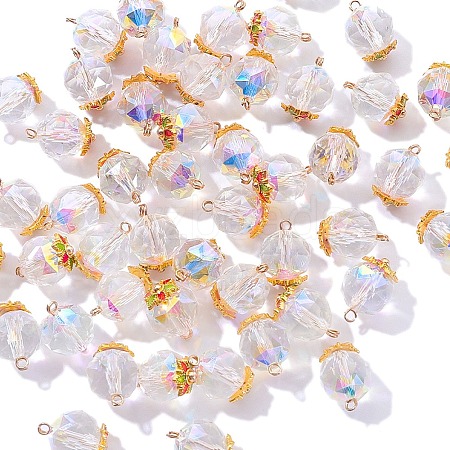 10Pcs Glass Charms PW-WGFFF7D-02-1