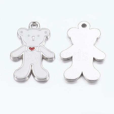 Alloy Enamel Pendants EAP047Y-1-1