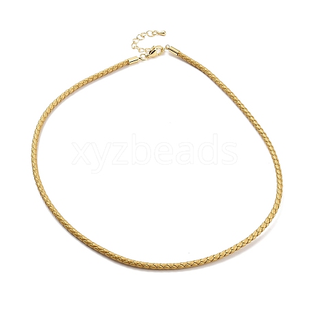 Braided Round Imitation Leather Bracelets Making BJEW-H610-01G-11-1