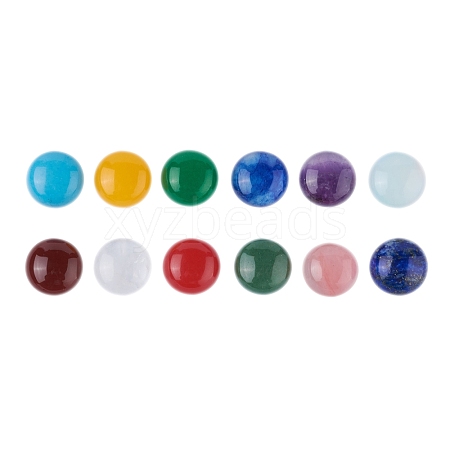 Natural & Synthetic Mixed Gemstone Cabochons G-I294-02-1