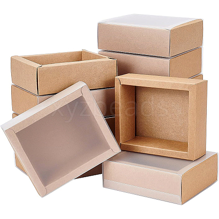 Kraft Paper Jewelry Boxes CON-WH0068-65E-1