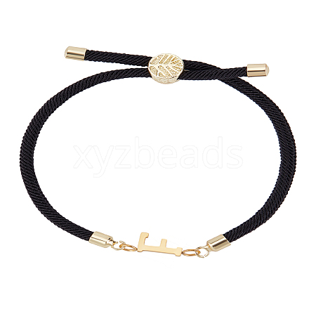 1Pc Adjustable Nylon Cord Slider Bracelets for Women BJEW-LP0001-32F-01-1