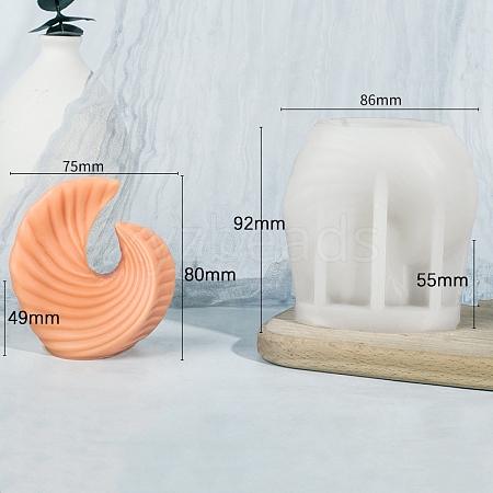 Seashore Candle DIY Food Grade Silicone Mold PW-WG77721-01-1