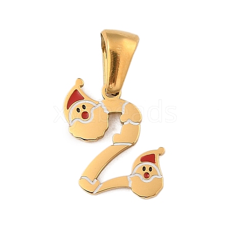 Christmas Theme 304 Stainless Steel Pendants STAS-R007-01Z-G-1