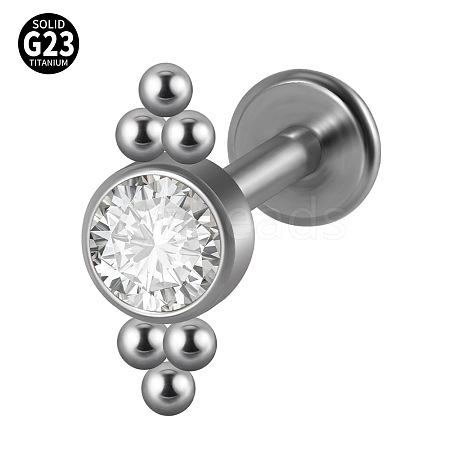 G23 Titanium Threadless Labrets WG33C7B-54-1