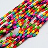 Synthetic Turquoise Beads Strands TURQ-G120-6x13mm-11-1