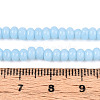 Opaque Spray Painted Glass Beads GLAA-ZX008-4mm-18J-4