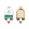 Rack Plating Alloy Enamel Pendants PALLOY-N172-034B-3