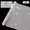 Aluminum Rhinestone Mesh Wrap Roll FIND-WH0421-14-6