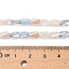 Electroplated Glass Beads Strands EGLA-P067-03A-01-4