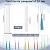 DIY Bookmark Making Kits. with Transparent Acrylic & Polyester Tassel Decoration DIY-SP0001-92A-2