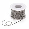 Tarnish Resistant 304 Stainless Steel Curb Chains CHS-P003-05P-4