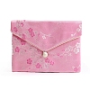 Cloth Embroidery Flower Jewelry Storage Pouches Envelope Bags PW-WG49783-11-1