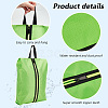 WADORN 6Pcs 3 Colors Rectangle Oxford Fabric & Nylon Waterproof Shoes Storage Zipper Bags ABAG-WR0001-07-4