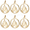 Beebeecraft 10Pcs Brass Pendants KK-BBC0010-27-1