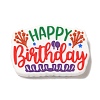 Birthday Theme Silicone Beads SIL-S006-03D-1