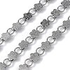 304 Stainless Steel Flower Link Chains CHS-B006-08P-01-1