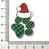 Christmas Theme Printed Opaque Acrylic Pendants OACR-Q056-03A-3