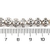 Tibetan Style Round Alloy Bead Strands TIBEB-O007-19-NR-3