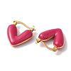 Heart Golden Ion Plating(IP) 304 Stainless Steel Hoop Earrings for Women EJEW-L287-051G-3