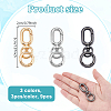 9Pcs 3 Colors Iron Swivel Clasps HJEW-NB00260-2