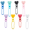 8Pcs Zinc Alloy Cell Phone Heart Holder Stand HJEW-OC00069-1