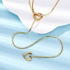 304 Stainless Steel Heart Pendant Y Pendant Necklaces NJEW-U026-05G-3