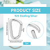 925 Sterling Silver Spring Gate Rings STER-BC0004-35P-2