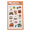 Christmas Theme PET Plastic Stickers AJEW-Q151-01D-1
