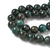 Natural Fuchsite Beads Strands G-G271-B03-8mm-4