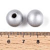 Spray Painted Round Natural Schima Wood Beads WOOD-A018-12mm-03-3